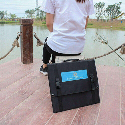 Solar Panel 60W Foldable Solar Charger Dual 5V USB 18V DC Output Waterproof Mobile Phone Camping Boats - 54Grid - Renewable Energy Store