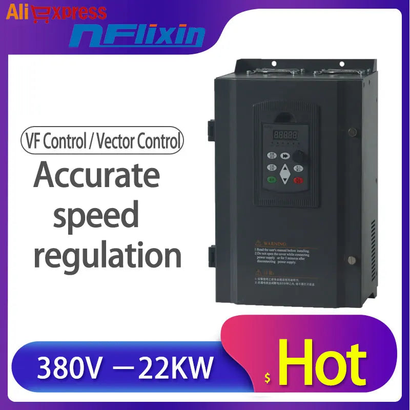 3 Phase 380V 440V 44A 22KW 30HP Inverter VFD Frequency AC Drive by 54Grid - Renewable Energy Store