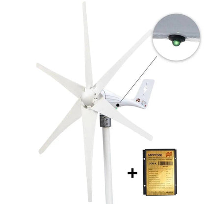 Wind Turbine Generator 600W 12/24V LED Light MPPT Charge Controller - 54Grid - Renewable Energy Store