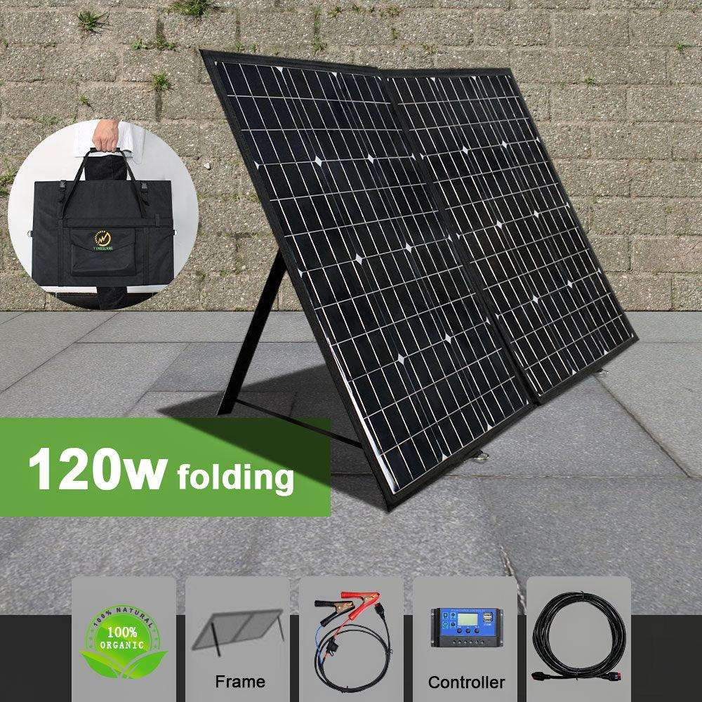 Solar Panel 120W 180W Portable Outdoor Foldable 12V Flexible Camping Boat RV Travel Home Car Powered Charger Placa kits - 54Grid - Renewable Energy Store