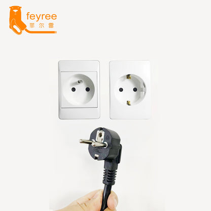 feyree EV Portable Charger Type2 5m Cable 3.5KW 16A IEC62196 Socket 1Phase Type1 j1772 Socket with Schuko Plug for Electric Car