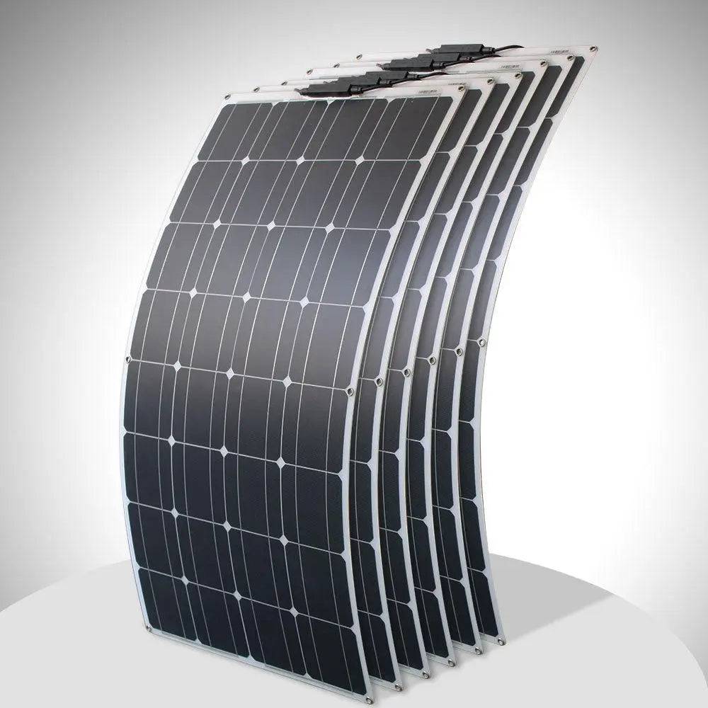 Solar Panel flexible 12/24 V 100 W monocrystalline  battery charger - 54Grid - Renewable Energy Store