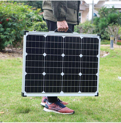 Solar Panel 100W (2Pcs x 50W) USB Controller Solar Battery Cell/Module/System Charger - 54Grid - Renewable Energy Store