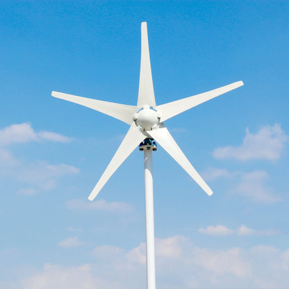 Factory Selling Horizontal Start 1.3m/s New 5000W12V 24V 48V Wind Turbine With 5 Blades And MPPT Controller For Home Use by 54Grid - Renewable Energy Store