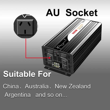 6000W pure sine wave inverter 12v 110v with remote control solar power inverter DC 24v 48v to AC 220v digital display - 54Grid - Renewable Energy Store