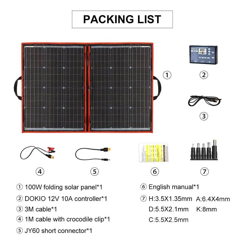 Solar Panel 100W (50Wx2pcs) Flexible Mono Travel RV High Quality - 54Grid - Renewable Energy Store