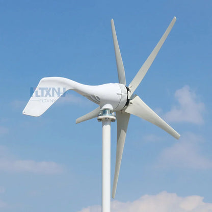 FLTXNY 200W 12V 24V Portable Wind Turbine Household 6 Blades Small Wind Generators For Home Roof Low Wind Speed by 54Grid - Renewable Energy Store