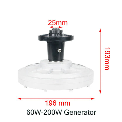 FLTXNY 100rpm 300Rpm 48V 96V 220V DC Generator Permanent Magnet Alternator Coreless Maglev DIY l Wind Turbine by 54Grid - Renewable Energy Store