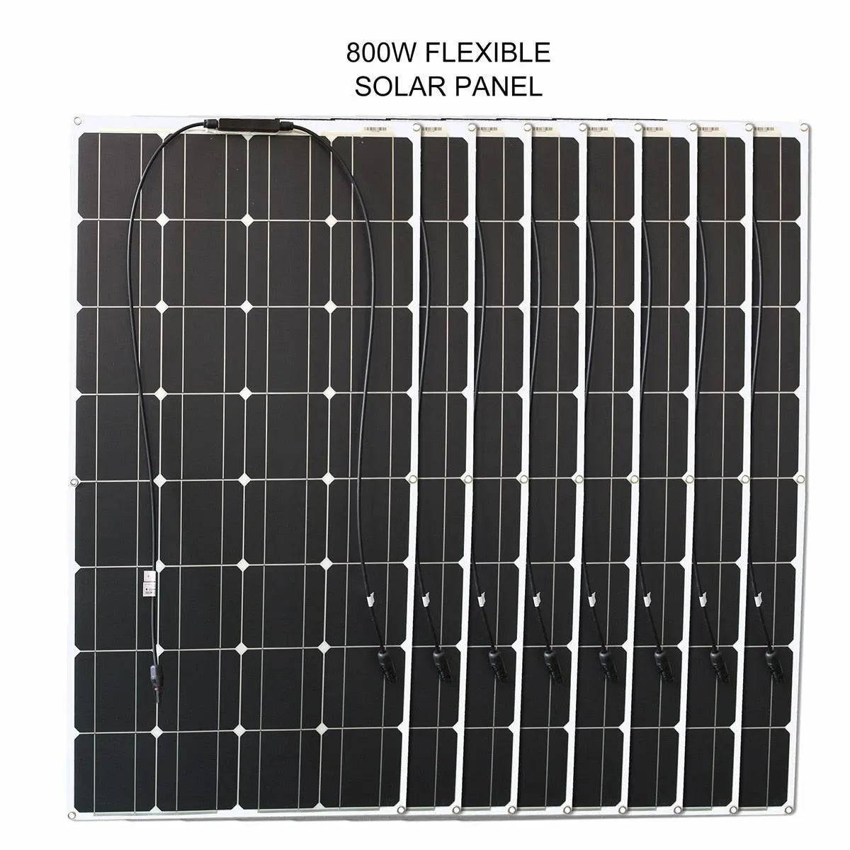 Solar Panel flexible 12/24 V 100 W monocrystalline  battery charger - 54Grid - Renewable Energy Store