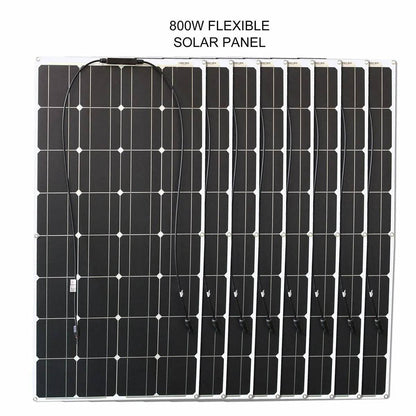 Solar Panel flexible 12/24 V 100 W monocrystalline  battery charger - 54Grid - Renewable Energy Store
