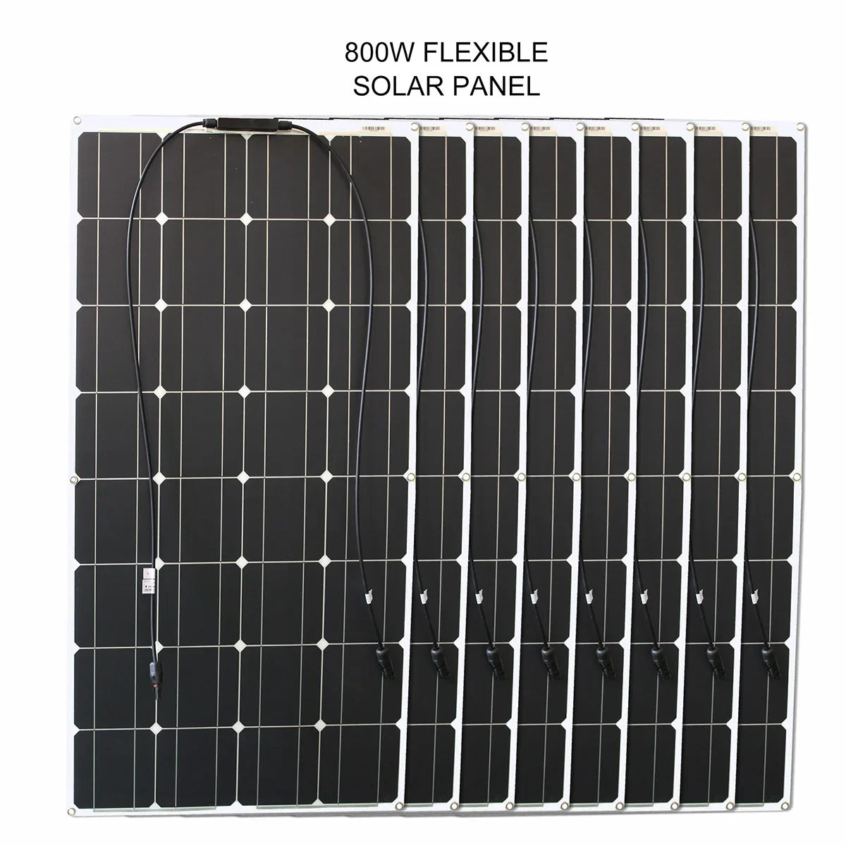 1000w flexible solar panel 12v 24v panel solar 100w monocrystalline  battery charger for rv electric car camping yacht - 54Grid - Renewable Energy Store