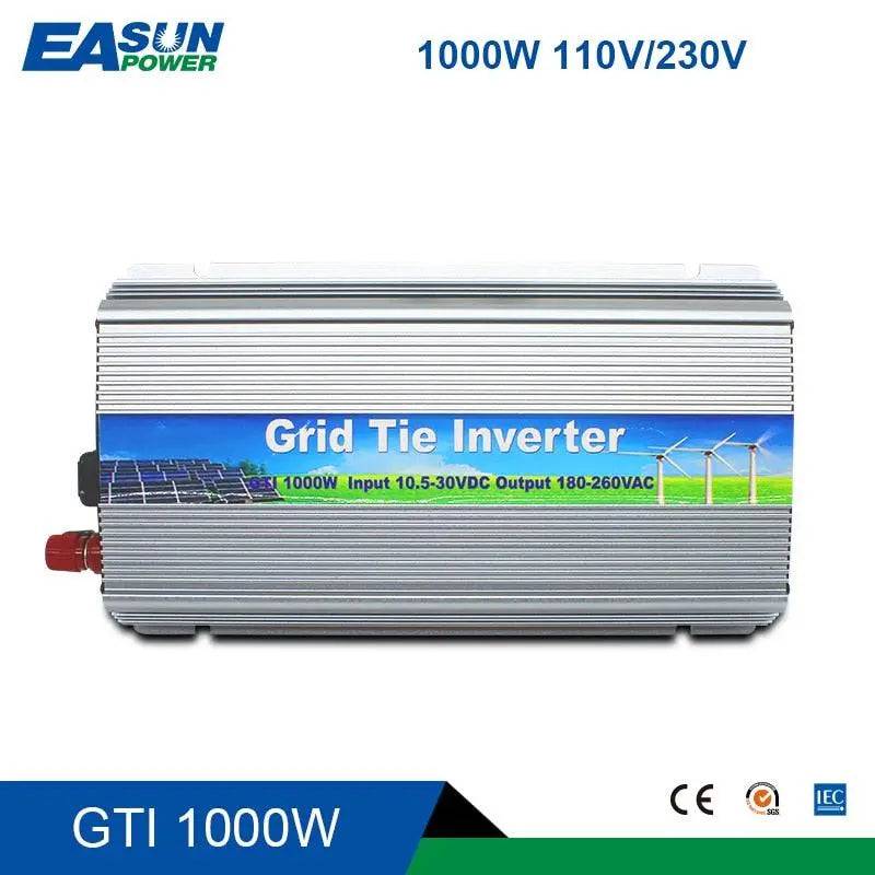 Grid Tie Solar Inverter 1000W  Pure Sine Wave 10.5-28V or 20V-45V - 54Grid - Renewable Energy Store