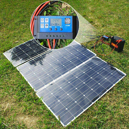 Photovoltaic Solar Panel Kit 100W 300W 500W Portable Flexible Battery Generator Charger - 54Grid - Renewable Energy Store