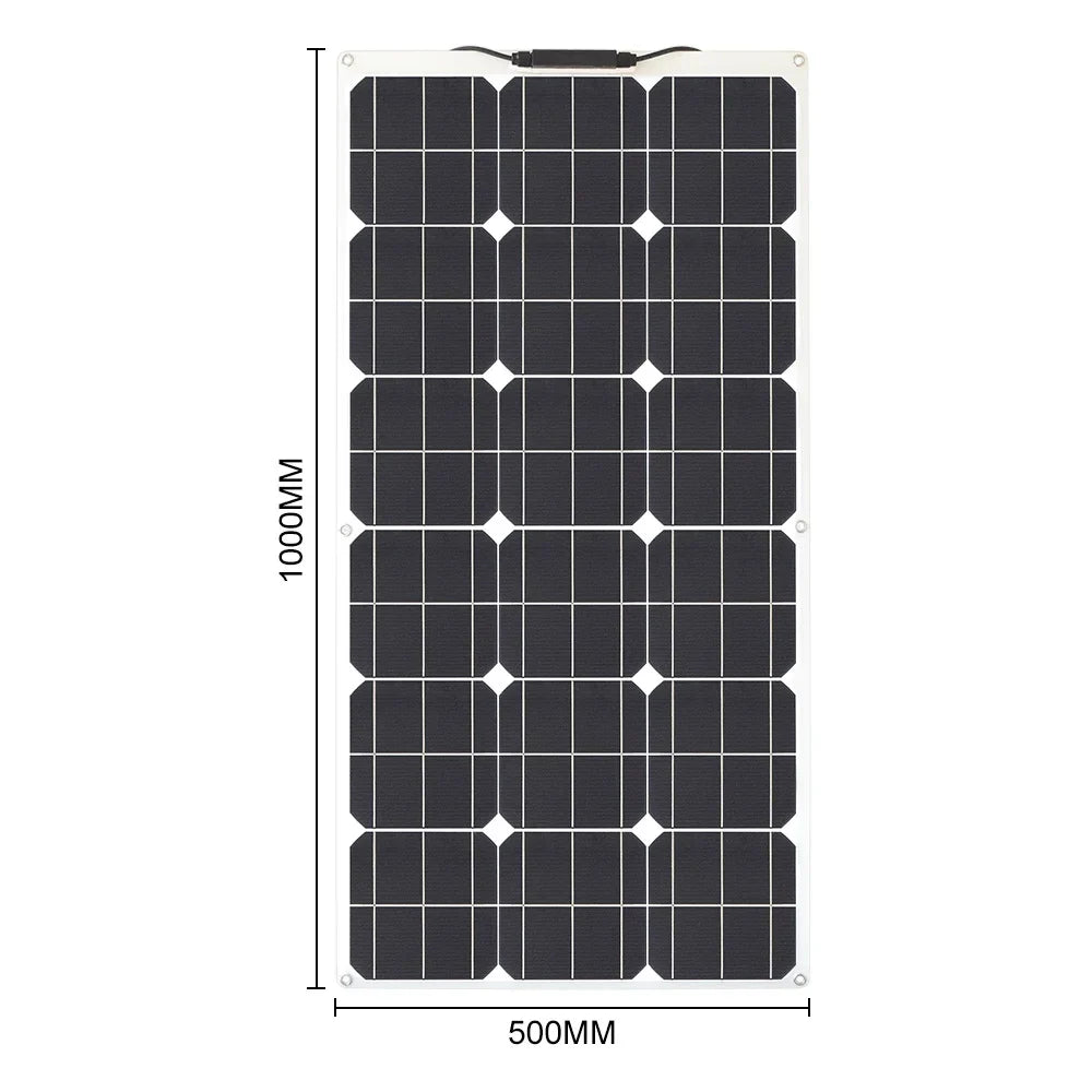100w 200w 300w 400w Flexible Solar Panel High Efficiency 23% PWM Controller for RV/Boat/Car/Home 12V/24V Battery Charger 54Grid - Renewable Energy Store