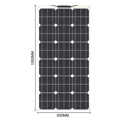 100w 200w 300w 400w Flexible Solar Panel High Efficiency 23% PWM Controller for RV/Boat/Car/Home 12V/24V Battery Charger 54Grid - Renewable Energy Store