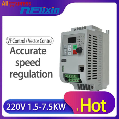 VFD Inverter Freqency Converter 1.5KW/2.2KW Single Phase Variable Frequency Inverter VFD Motor Speed PWM Control CT1 by 54Grid - Renewable Energy Store