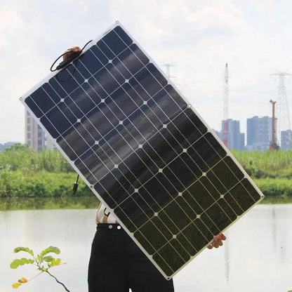 Solar Panel Solar Energy Systems Portable 500/300/200 W Power Flexible  12/24 V Complete Charger Kit  Home - 54Grid - Renewable Energy Store
