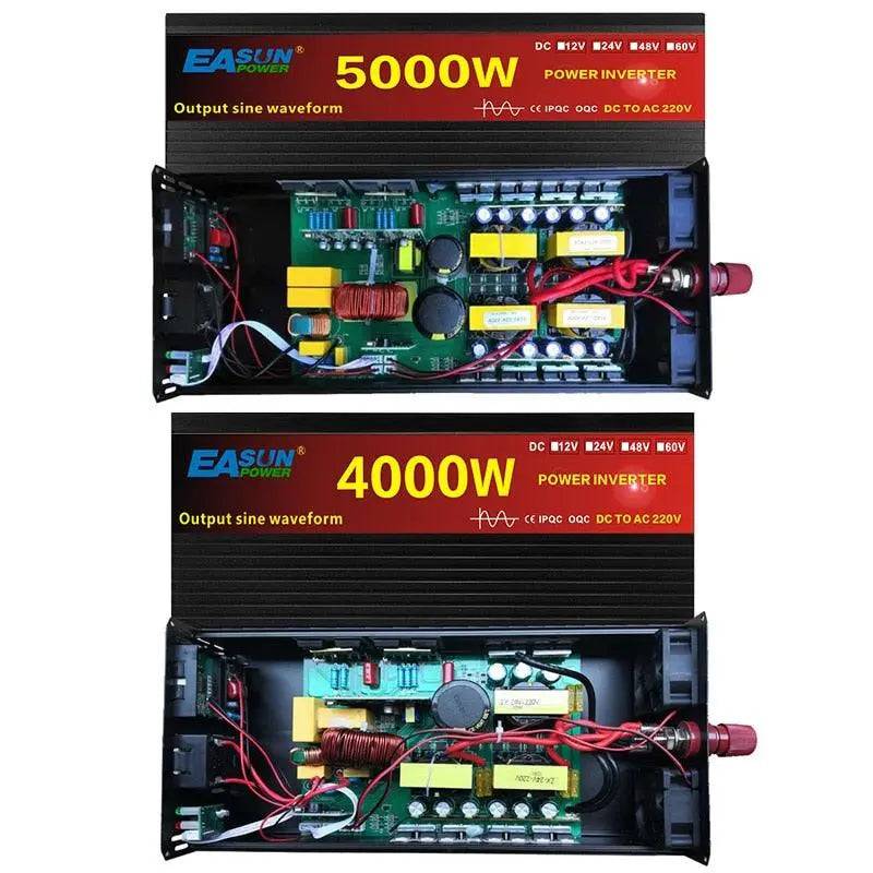 Pure Sine Wave Inverter  3000/4000/5000 W  PowerCar Inverter  DC 12/24V AC 110/220V - 54Grid - Renewable Energy Store