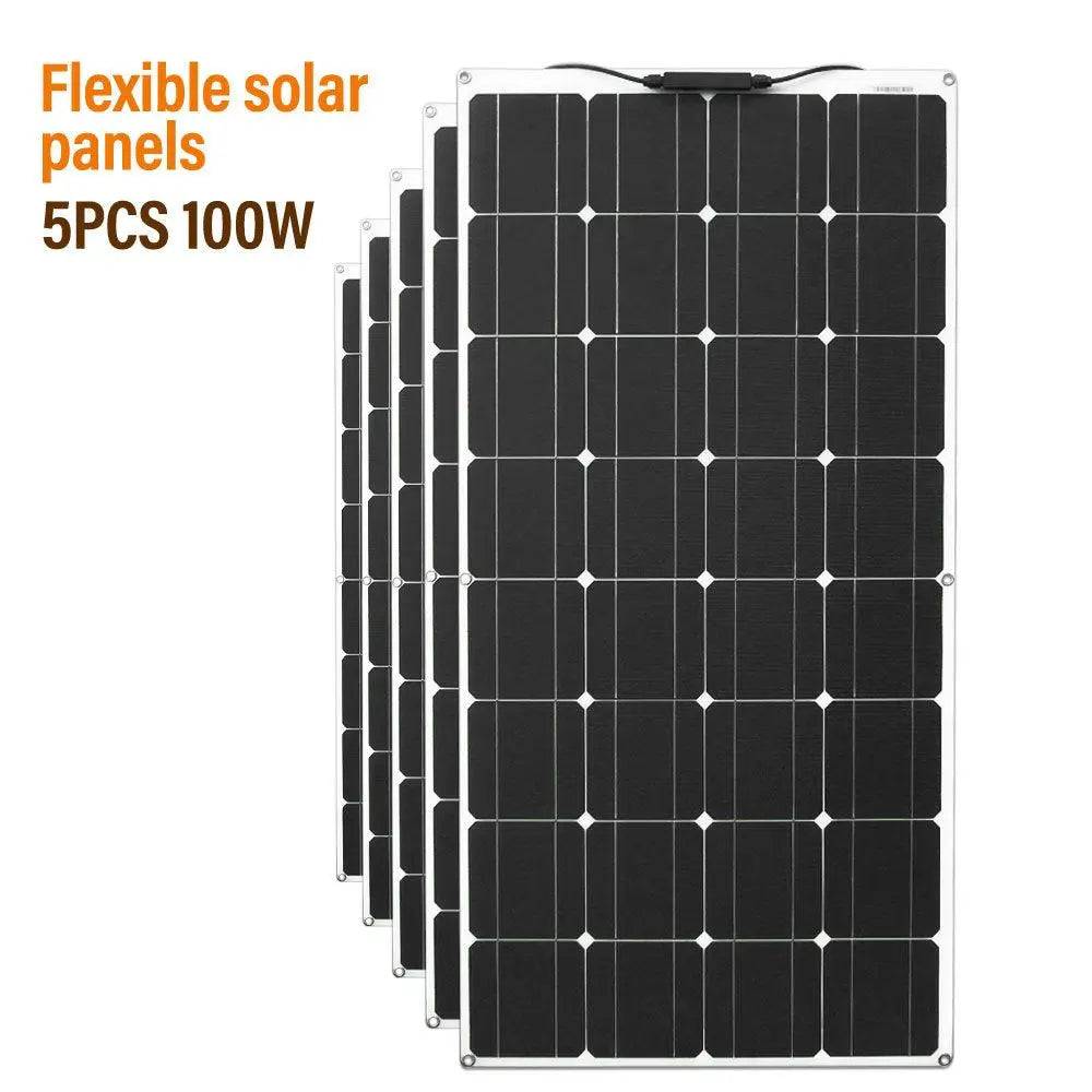 Solar Panel Monocrystalline Charger 500w 300w 200w Energy Systems 12v  Cell Diy  Module Camping Car - 54Grid - Renewable Energy Store