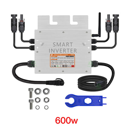 600W 700W Micro Solar Panel Smart Inverter Pure Sine Wave Home Inversor 30V 36V MPPT On Grid Tie Inversor Ip65 for 110V 220V AC - 54Grid - Renewable Energy Store