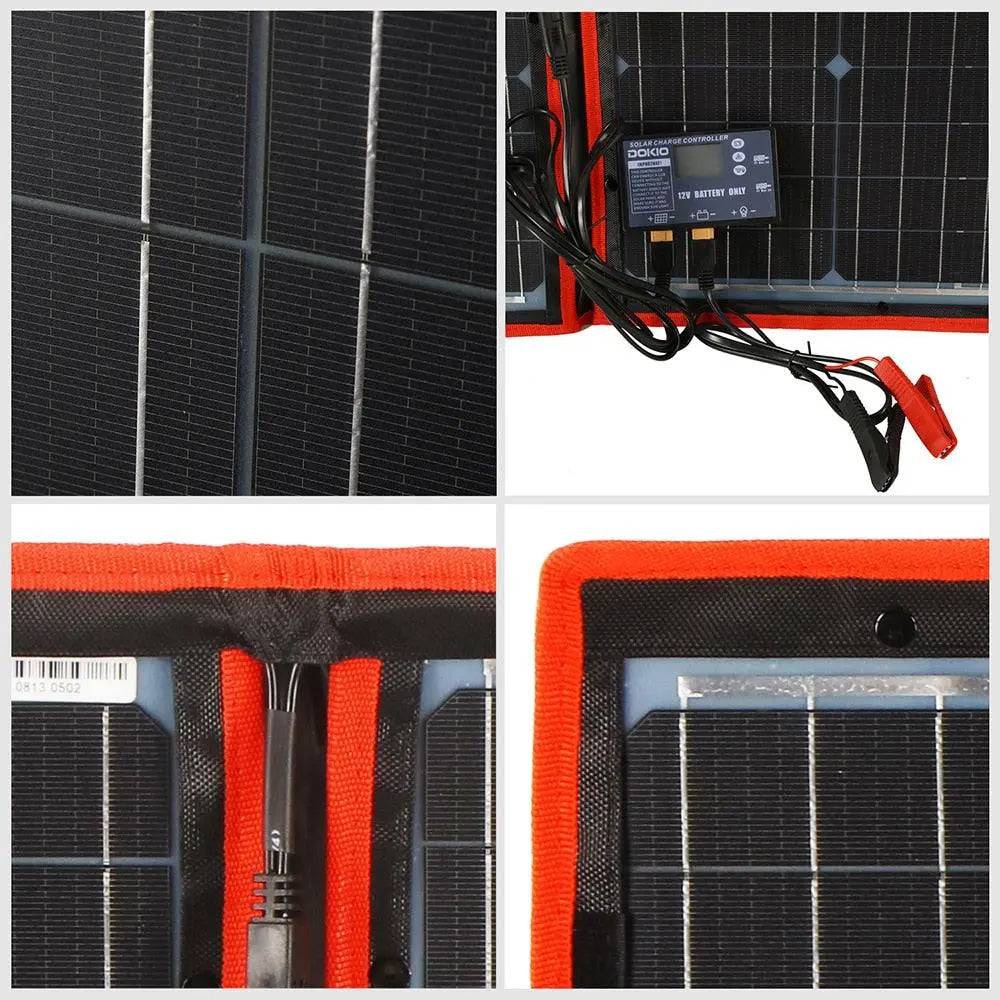 Solar Panels 100 W (55Wx2Pcs) Flexible 12V 18V Controller 100 W - 54Grid - Renewable Energy Store