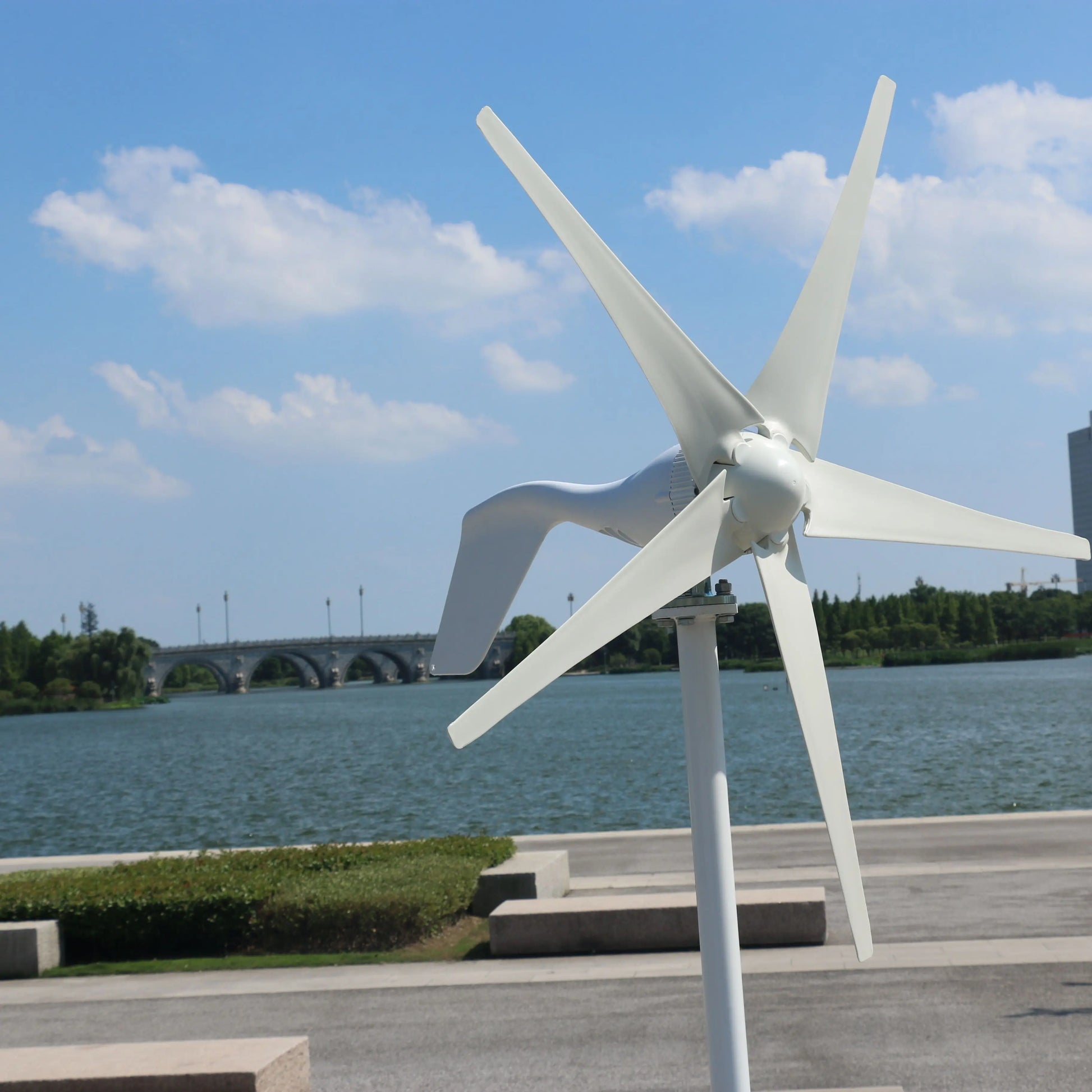 New Arrival Free Energy 5 Blades 5000W 12V 24V Wind Turbine Generator Windmill With MPPT Controller Homeuse Low Wind Speed Star by 54Grid - Renewable Energy Store