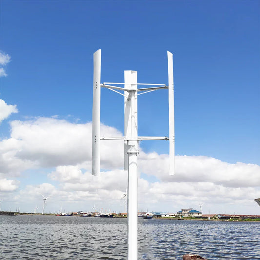 Wind Turbine Big Power Free Energy 20KW Vertical Axis 220V/380V Wind Generator 3 Phases 50HZ 3 Blades No Noise Home Farm Use - 54Grid - Renewable Energy Store