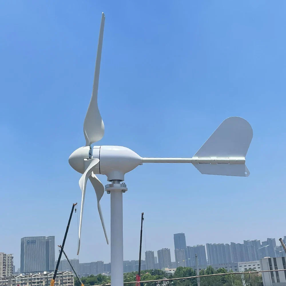 Free Energy 10000W 12V 24V 48V Volt Horizontal Wind Turbines Wind Generator Power Windmill With MPPT Controller by 54Grid - Renewable Energy Store