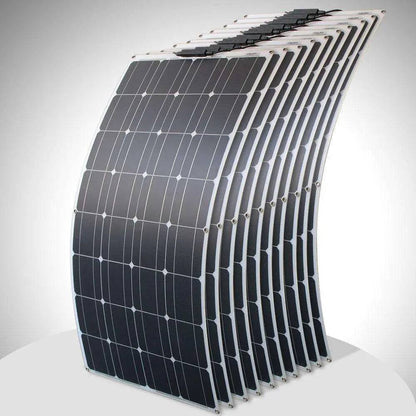 Solar Panel flexible 12/24 V 100 W monocrystalline  battery charger - 54Grid - Renewable Energy Store