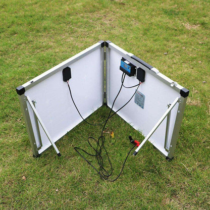 Solar Panel 100W (2Pcs x 50W) USB Controller Solar Battery Cell/Module/System Charger - 54Grid - Renewable Energy Store