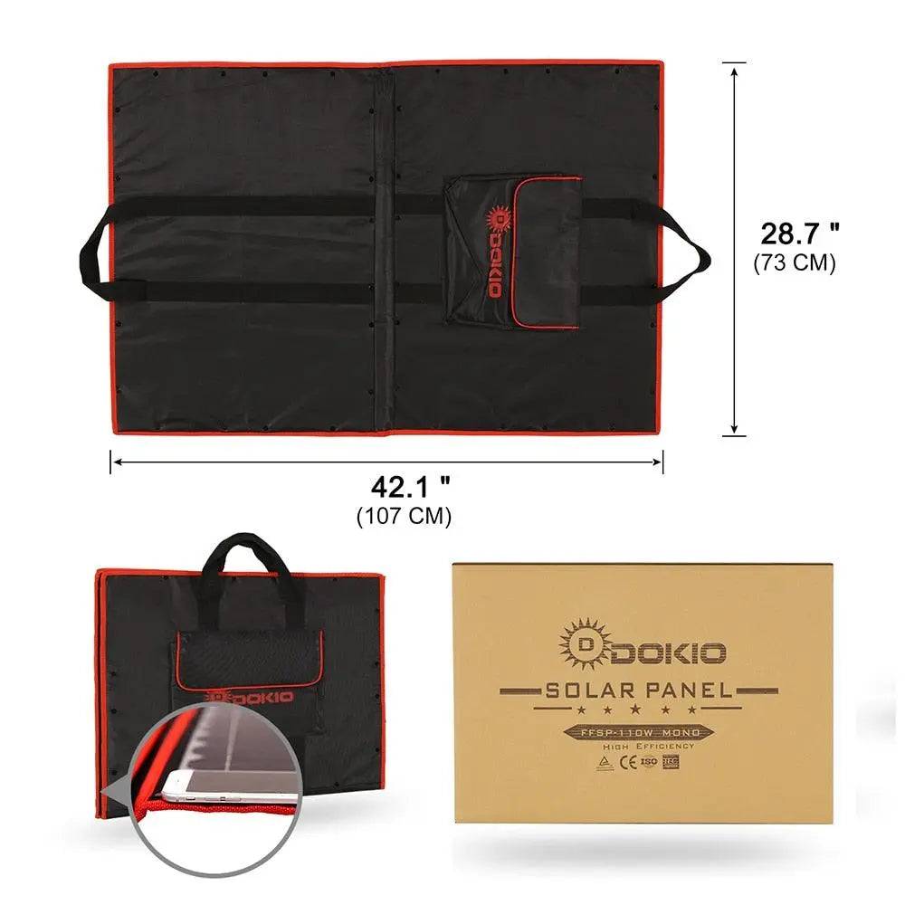 Solar Panel 100W (50Wx2pcs) Flexible Mono Travel RV High Quality - 54Grid - Renewable Energy Store