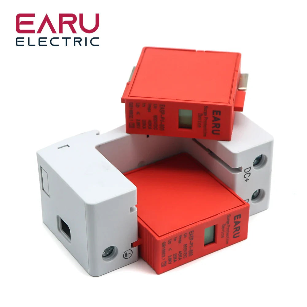 Power Surge Protective Device SPD Arrester Low Voltage House 1/2/3/4 Pole Surge Voltage Protection DC 500V 800V 1000V 40KA 60KA by 54Grid - Renewable Energy Store