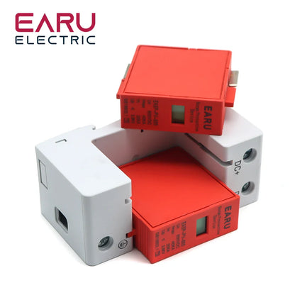 Power Surge Protective Device SPD Arrester Low Voltage House 1/2/3/4 Pole Surge Voltage Protection DC 500V 800V 1000V 40KA 60KA by 54Grid - Renewable Energy Store