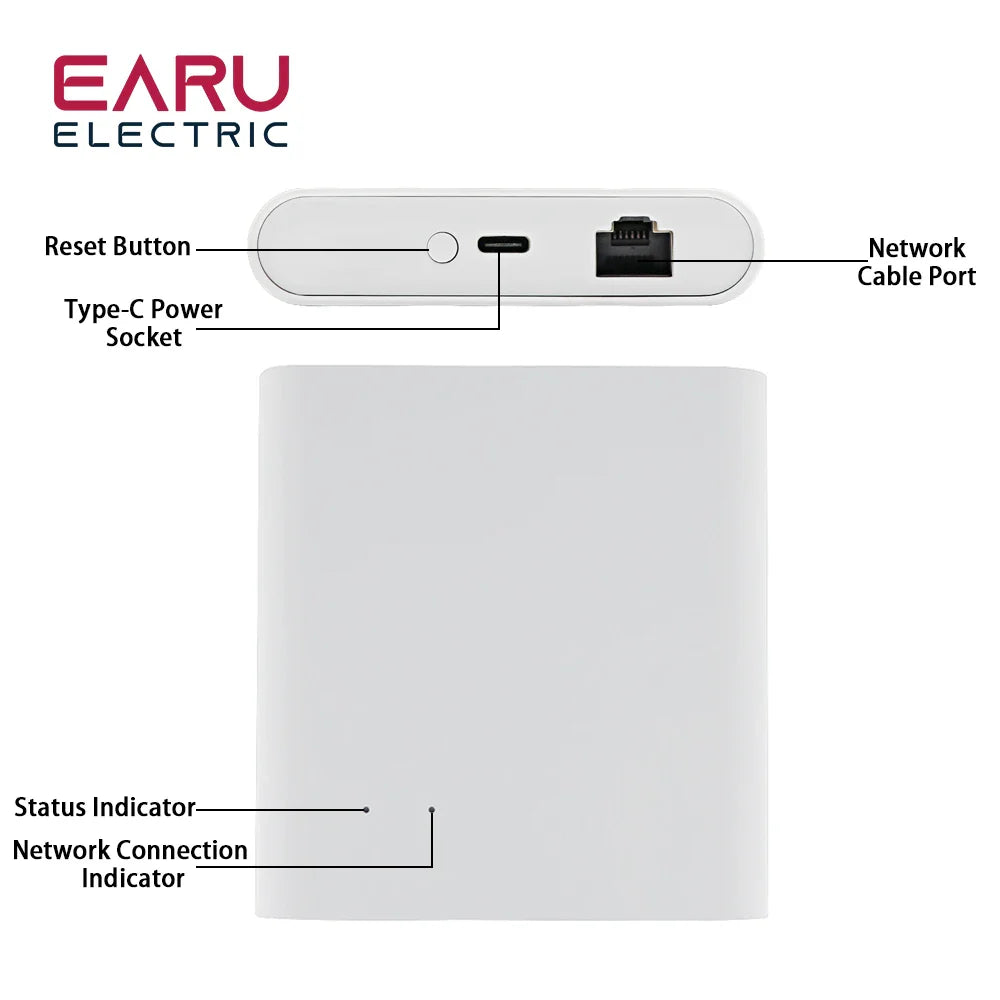 Tuya APP Wired Zigbee Bridge Smart Home Zigbee Gateway Hub Remote to Control Zigbee Devices Smart Life APP for Alexa Google Home by 54Grid - Renewable Energy Store