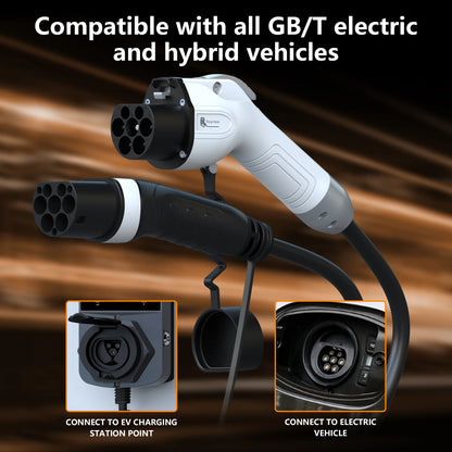 feyree EV Charging Cable Type2 Male Plug to GB/T Socket Car side 16A 3.5kW 32A 7kW 1Phase 11kW 22kW 3Phase for Electric Vehicle