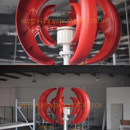 3000W Wind Turbine 12V 24V 48V Vertical Axies Wind Generator VAWT Small Windmill Free Energy With MPPT Charge Controller Homeuse by 54Grid - Renewable Energy Store
