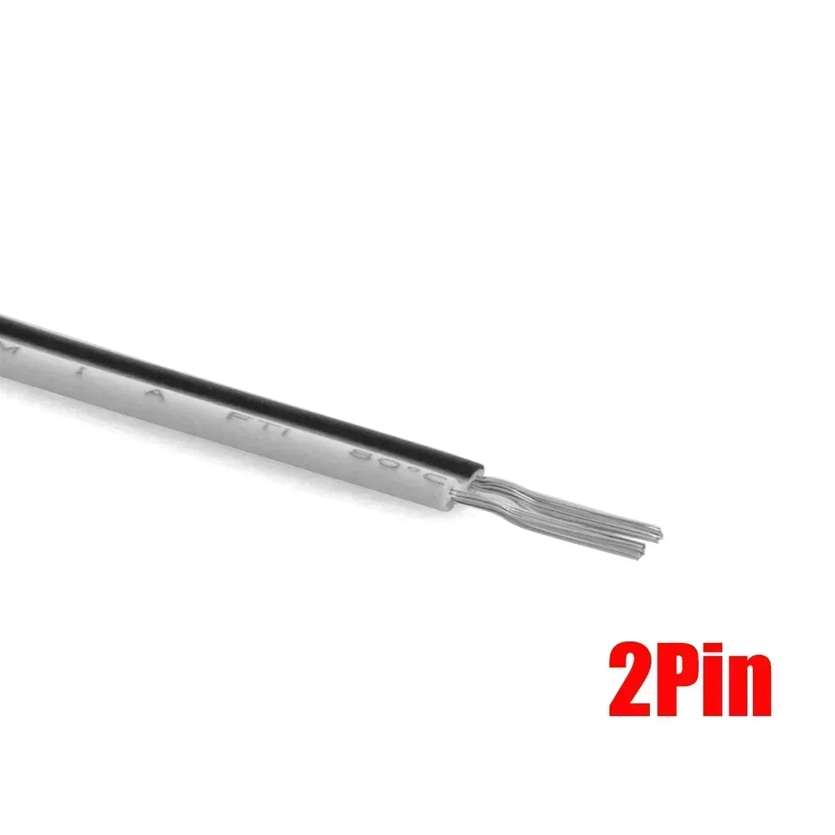 2Pin Flexible Tinned Stranded Cable 2Core LED Strip Wire 12V Extension Cord by 54Grid - Renewable Energy Store