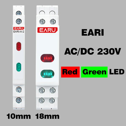 10/18mm Rail Indicator Light AC DC 220V 230V LED Dual Color