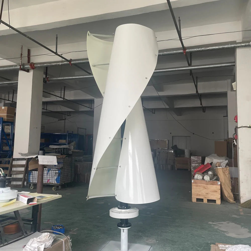 Wind Turbine New Energy Vertical Wing Helical 1000w 2000w Windmills Maglev Generator And Auto MPPT Controller For Home Use - 54Grid - Renewable Energy Store