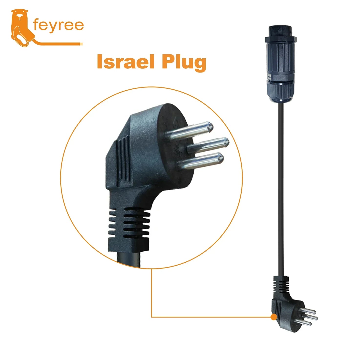 feyree 7kw Electric Vehicle Charging Adapter To EU AU Brazil Male Adapter EV Charger Connector Customized plug for Electric Car by 54Grid - Renewable Energy Store