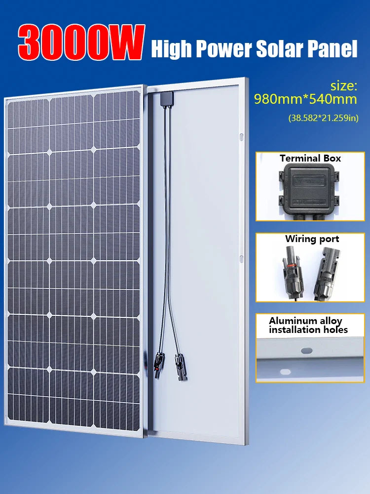 6000W Solar Panel 18V High Efficiency Portable Power Bank by 54Grid - Renewable Energy Store