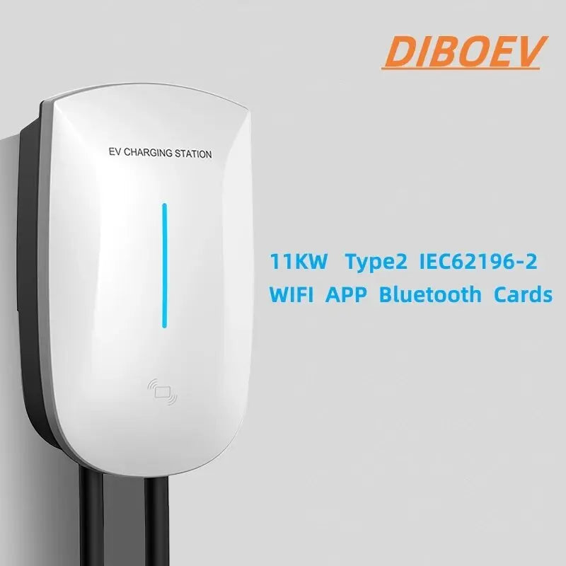 EV Charger Type2 22KW 3Phase Current Adjustable EVSE Wallbox WIFI APP BT Version for Electric Vehicle Car Charging Station - 54Grid - Renewable Energy Store
