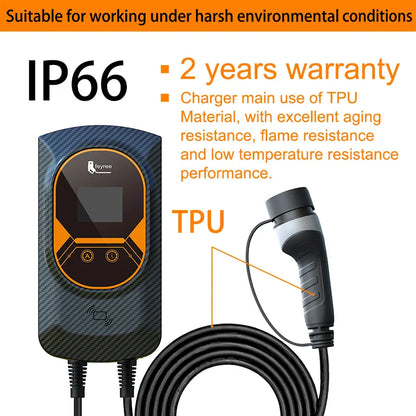 32A EVSE Wallbox Charger: Type2 Cable, 7.6/11/22KW Power, and APP Control for Electric Vehicle Charging 54Grid - Renewable Energy Store