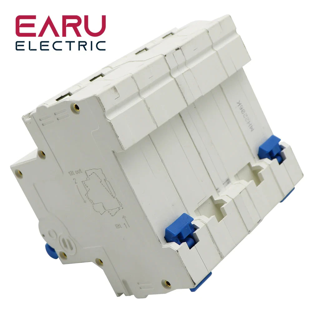 1P+1P 2P+2P MTS AC Dual Power Manual Transfer Interlock Circuit Breaker Din Rail Isolating Discounnecting Switch MCB 40A 63A by 54Grid - Renewable Energy Store