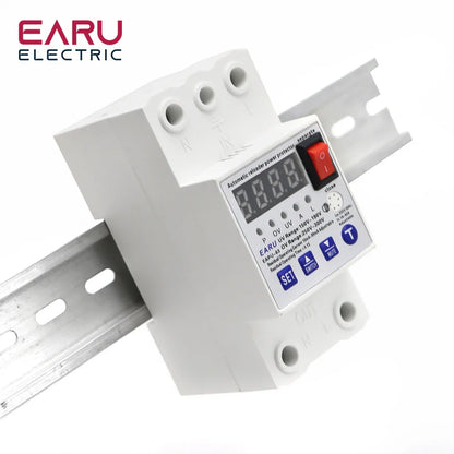 63A Automatic Reconnect Circuit Breaker Over And Under Voltage Over Current Leakage Protection Surge Protect Protector Relay by 54Grid - Renewable Energy Store