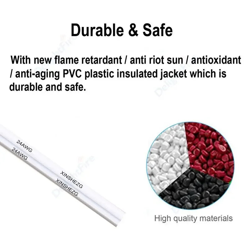 2Pin 5V 12V Electrical Wire 26 24 22 20 18 AWG Extension Cable by 54Grid - Renewable Energy Store