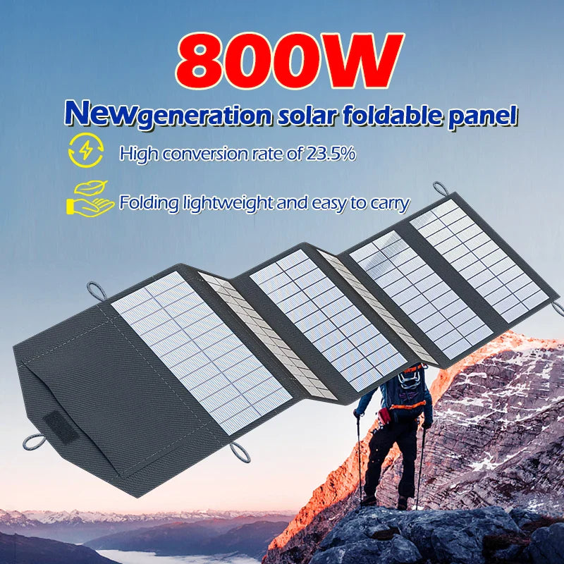 Portable Polysilicon Solar Panel Charger USB 800W 5V DC Foldable For Hiking And Camping by 54Grid - Renewable Energy Store