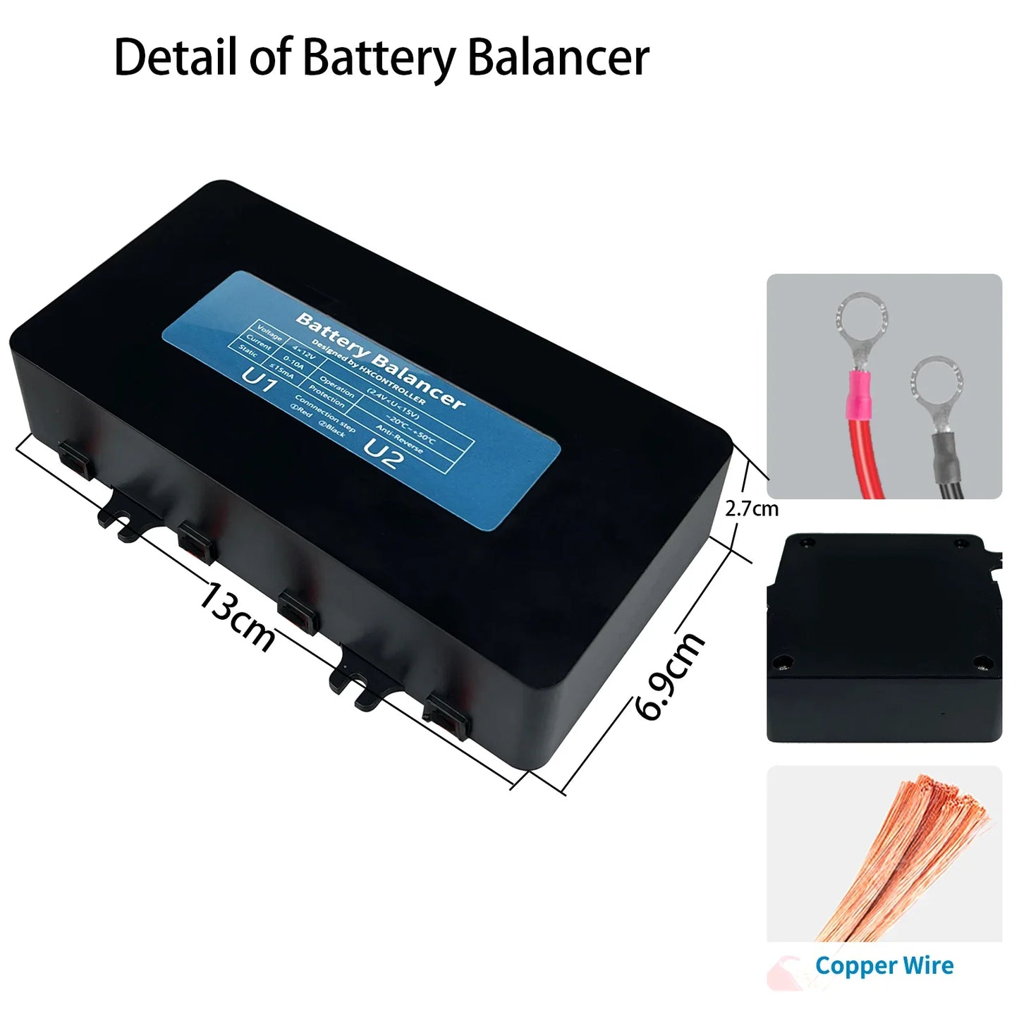 4x 12V Battery Equalizer 48V Voltage Balancer for Solar Systems by 54Grid - Renewable Energy Store