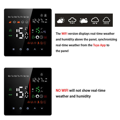 Tuya WiFi Smart Thermostat Electric Floor Heating TRV Water Gas Boiler Temperature Voice Remote Controller for Google Home Alexa by 54Grid - Renewable Energy Store