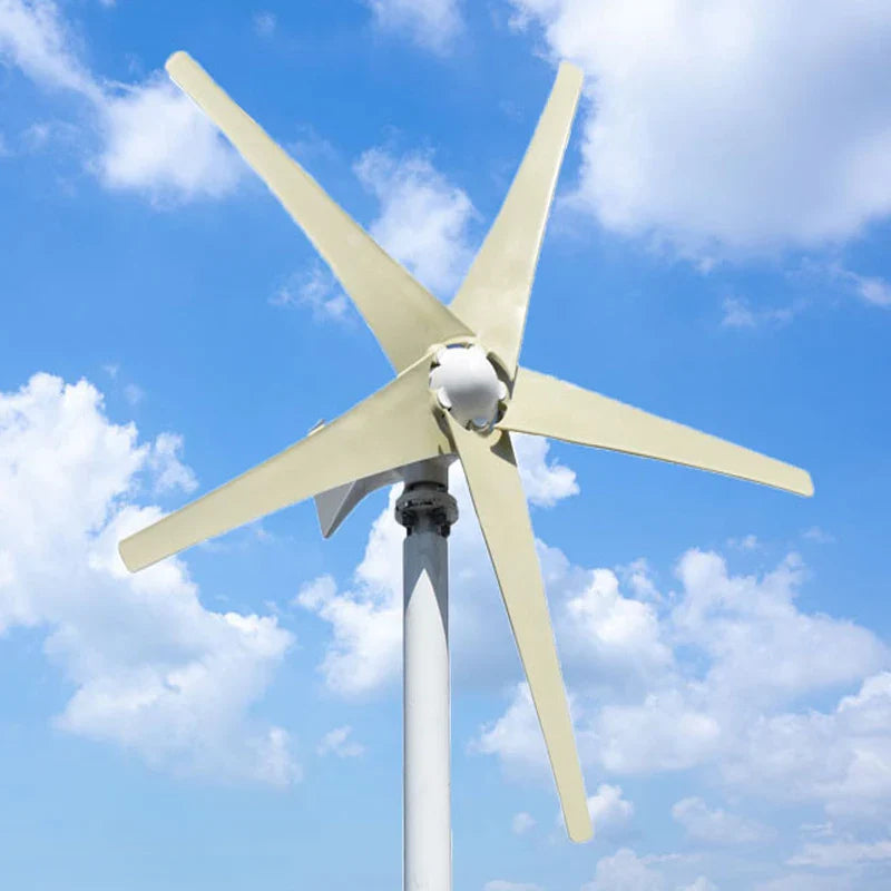 3000W 5 Blades Free Energy Windmill 12V 24V 48V Wind Power Small Wind Turbine Generator MPPT Controller For Home use by 54Grid - Renewable Energy Store